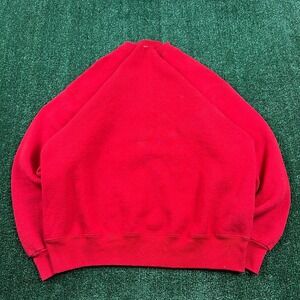 Vintage Fruit of The Loom Heavyweight Crewneck Blank Sweatshirt Mens XL Red 90s